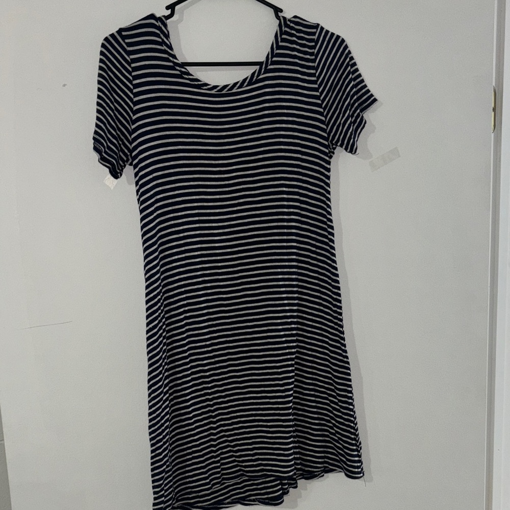 Striped Black and White Dress